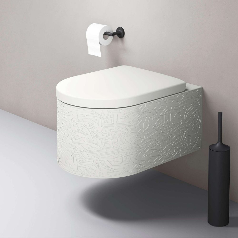 Duravit White Satin Matt Pattern Toilet